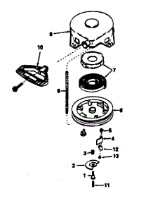 Rewind Starter parts for Craftsman Lawn & Garden Engine 143764052 from AppliancePartsPros.com