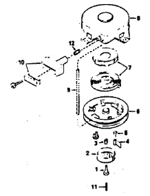Rewind Starter No. 590420A parts for Craftsman Lawn & Garden Engine 143774102 from AppliancePartsPros.com