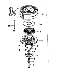 Rewind Starter parts for Craftsman Lawn & Garden Engine 143784132 from AppliancePartsPros.com