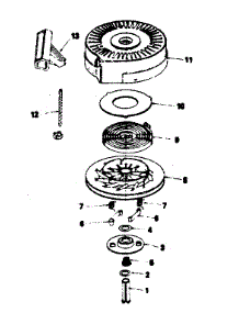 Rewind Starter No. 590642 parts for Craftsman Lawn & Garden Engine 143784142 from AppliancePartsPros.com