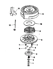 Rewind Starter No. 590642 parts for Craftsman Lawn & Garden Engine 143784162 from AppliancePartsPros.com