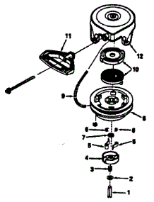 Rewind Starter No. 590630 parts for Craftsman Lawn & Garden Engine 143786012 from AppliancePartsPros.com