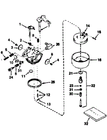 Carburetor No. 632107 parts for Craftsman Lawn & Garden Engine 143794042 from AppliancePartsPros.com