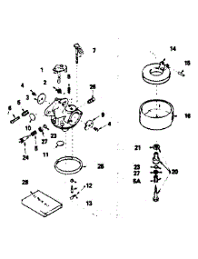 Carburetor No. 632334 parts for Craftsman Lawn & Garden Engine 143796022 from AppliancePartsPros.com