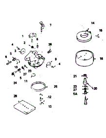 Carburetor No. 632334 parts for Craftsman Lawn & Garden Engine 143796042 from AppliancePartsPros.com