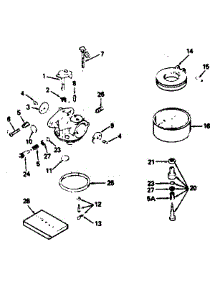 Carburetor No. 632370 parts for Craftsman Lawn & Garden Engine 143796053 from AppliancePartsPros.com