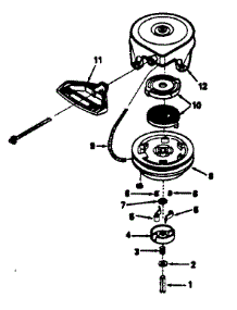 Rewind Starter No. 590630 parts for Craftsman Lawn & Garden Engine 143796072 from AppliancePartsPros.com