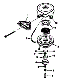 Rewind Starter No. 590630 parts for Craftsman Lawn & Garden Engine 143796112 from AppliancePartsPros.com