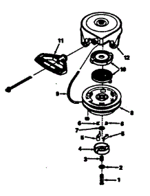Rewind Starter parts for Craftsman Lawn & Garden Engine 143806082 from AppliancePartsPros.com