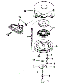 Rewind Starter parts for Craftsman Lawn & Garden Engine 143806122 from AppliancePartsPros.com