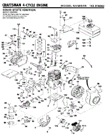 Craftsman 4-Cycle Engine parts for Craftsman Lawn & Garden Engine 143816062 from AppliancePartsPros.com