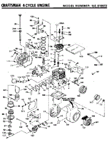 Craftsman 4-Cycle Engine parts for Craftsman Lawn & Garden Engine 143816072 from AppliancePartsPros.com