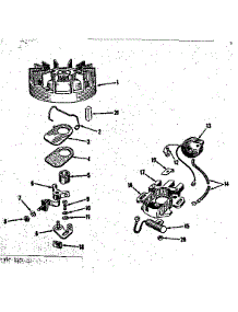 Magneto parts for Craftsman Lawn & Garden Engine 14382000 from AppliancePartsPros.com