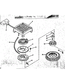 Rewind Starter No. 28630 parts for Craftsman Lawn & Garden Engine 14382000 from AppliancePartsPros.com