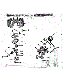 Magneto parts for Craftsman Lawn & Garden Engine 14382002 from AppliancePartsPros.com