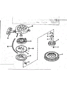 Rewind Starter No. 27649 parts for Craftsman Lawn & Garden Engine 14382002 from AppliancePartsPros.com
