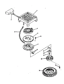 Rewind Starter No. 28630 parts for Craftsman Lawn & Garden Engine 14382006 from AppliancePartsPros.com