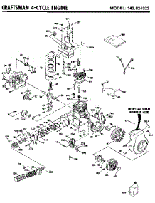 Replacement Parts parts for Craftsman Lawn & Garden Engine 143824022 from AppliancePartsPros.com