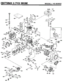 Replacement Parts parts for Craftsman Lawn & Garden Engine 143824032 from AppliancePartsPros.com