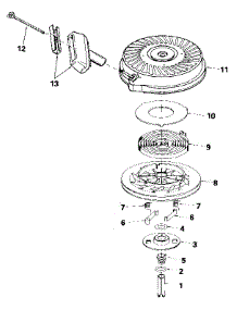 Rewind Starter parts for Craftsman Lawn & Garden Engine 143836112 from AppliancePartsPros.com