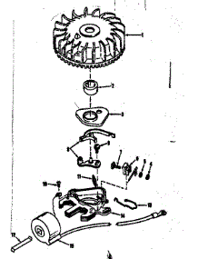 Magneto.(Tecumseh-Syncro) parts for Craftsman Lawn & Garden Engine 14384301 from AppliancePartsPros.com