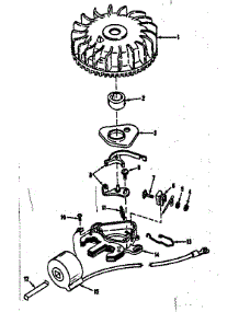 Magneto. (Tecumseh-Syncro) parts for Craftsman Lawn & Garden Engine 14386402 from AppliancePartsPros.com