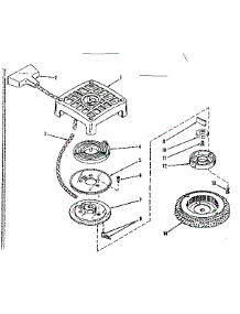 Rewind Starter No. 27860 parts for Craftsman Lawn & Garden Engine 14390020 from AppliancePartsPros.com