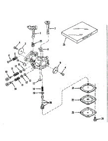 Carburetor No. 29780 parts for Craftsman Lawn & Garden Engine 14391251 from AppliancePartsPros.com