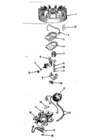 Magneto parts for Craftsman Lawn & Garden Engine 14393000 from AppliancePartsPros.com