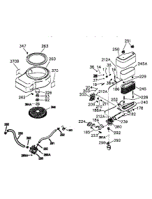 Blower Housing And Air Cleaner Assembly parts for Craftsman Lawn & Garden Engine 143951600 from AppliancePartsPros.com