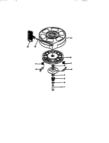 Rewind Starter 590702 parts for Craftsman Lawn & Garden Engine 143955500 from AppliancePartsPros.com