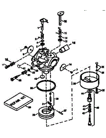 Carburetor parts for Craftsman Lawn & Garden Engine 143961000 from AppliancePartsPros.com