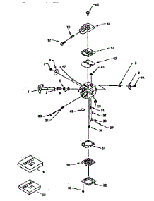 Carburetor 632715  Div71 / 143 parts for Craftsman Lawn & Garden Engine 143961672 from AppliancePartsPros.com
