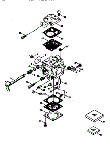 Carburetor 632942B  Div71 / 143 parts for Craftsman Lawn & Garden Engine 143962070 from AppliancePartsPros.com