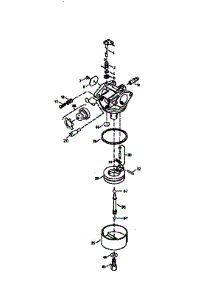 Carburetor 640049 (71 / 143) parts for Craftsman Lawn & Garden Engine 143963513 from AppliancePartsPros.com