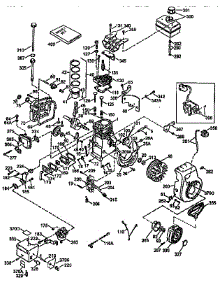 Engine {71 / 143}  143.964001 parts for Craftsman Lawn & Garden Engine 143964001 from AppliancePartsPros.com