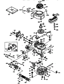 Engine (71 / 143) 143.964016 parts for Craftsman Lawn & Garden Engine 143964016 from AppliancePartsPros.com