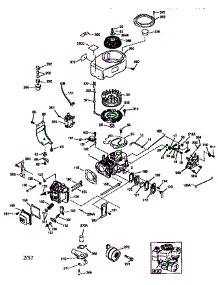 Engine (71 / 143)  143.971300 parts for Craftsman Lawn & Garden Engine 143971300 from AppliancePartsPros.com
