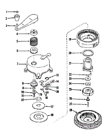 Ratchet Self Starter No. 29711 parts for Craftsman Lawn & Garden Engine 14397250 from AppliancePartsPros.com