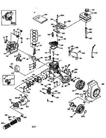 Engine (71 / 143) 143.973507 parts for Craftsman Lawn & Garden Engine 143973507 from AppliancePartsPros.com