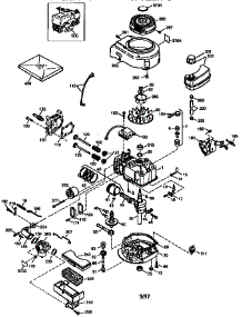 Engine (71 / 143) 143.974006 parts for Craftsman Lawn & Garden Engine 143974006 from AppliancePartsPros.com
