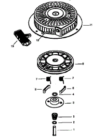 Starter 590736 (71 / 143) parts for Craftsman Lawn & Garden Engine 143976001 from AppliancePartsPros.com