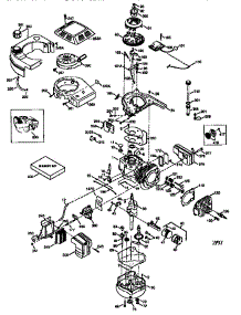 Engine (71 / 143)  143.976006 parts for Craftsman Lawn & Garden Engine 143976006 from AppliancePartsPros.com