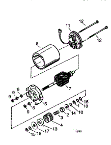 Starter Motor 36086 (71 / 143) parts for Craftsman Lawn & Garden Engine 143976612 from AppliancePartsPros.com