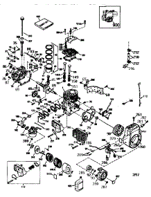 Engine (71 / 143)  143.979011 parts for Craftsman Lawn & Garden Engine 143979011 from AppliancePartsPros.com