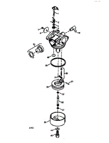 Carburetor 640124 parts for Craftsman Lawn & Garden Engine 143984500 from AppliancePartsPros.com