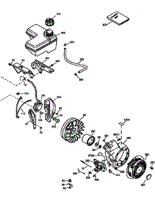 Fuel Tank And Flywheel Assembly parts for Craftsman Lawn & Garden Engine 143985005 from AppliancePartsPros.com