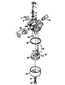 Carburetor parts for Craftsman Lawn & Garden Engine 143986010 from AppliancePartsPros.com