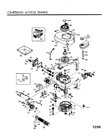 Craftsman 4-Cycle Engine parts for Craftsman Lawn & Garden Engine 143993512 from AppliancePartsPros.com
