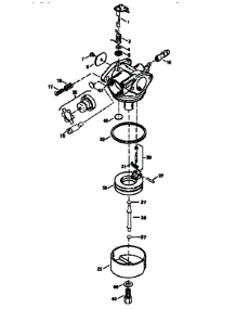 Carburetor 640017 (Div71 / 143) parts for Craftsman Lawn & Garden Engine 143995007 from AppliancePartsPros.com